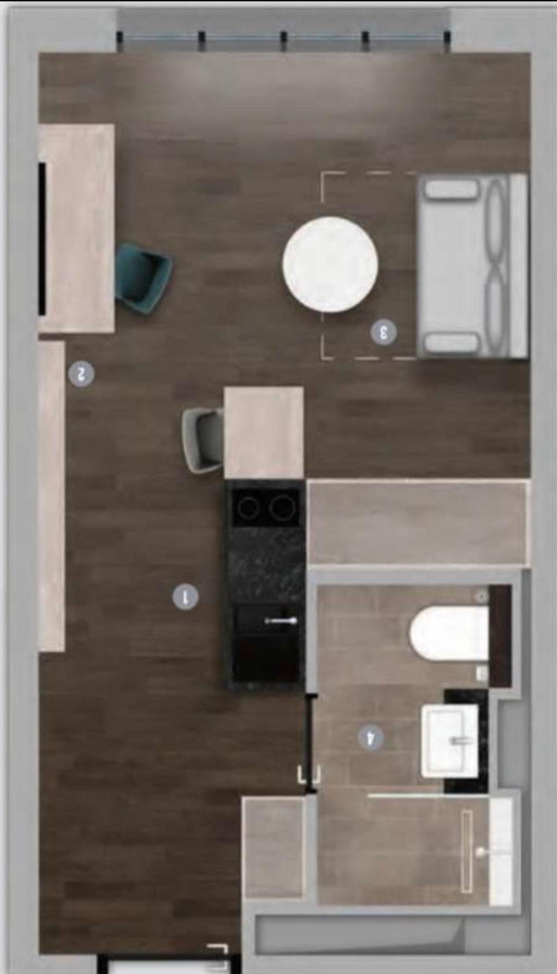 Studio Apartment Uber Den Wolken Berlin Luaran gambar